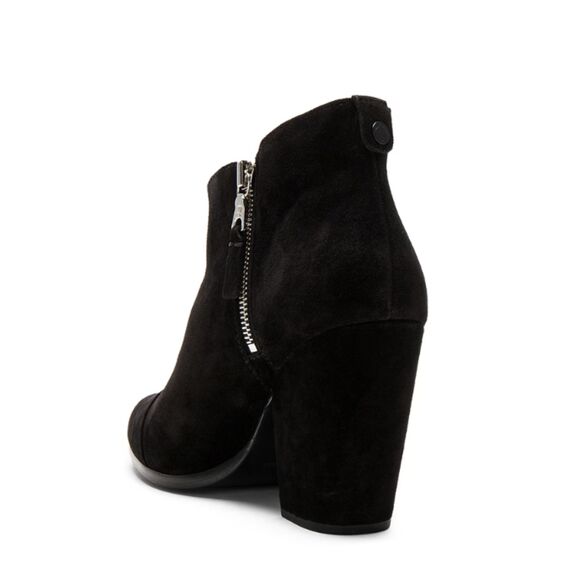 Rag & Bone Margot Black Suede Ankle Booties Heels Side Zip 3.5" Sz 41 (10.5) - Picture 10 of 10